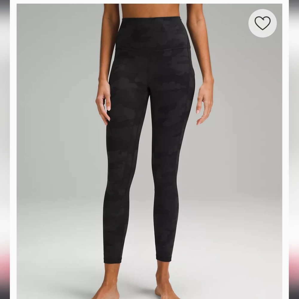 Lululemon Black Camouflage Women's Leggings